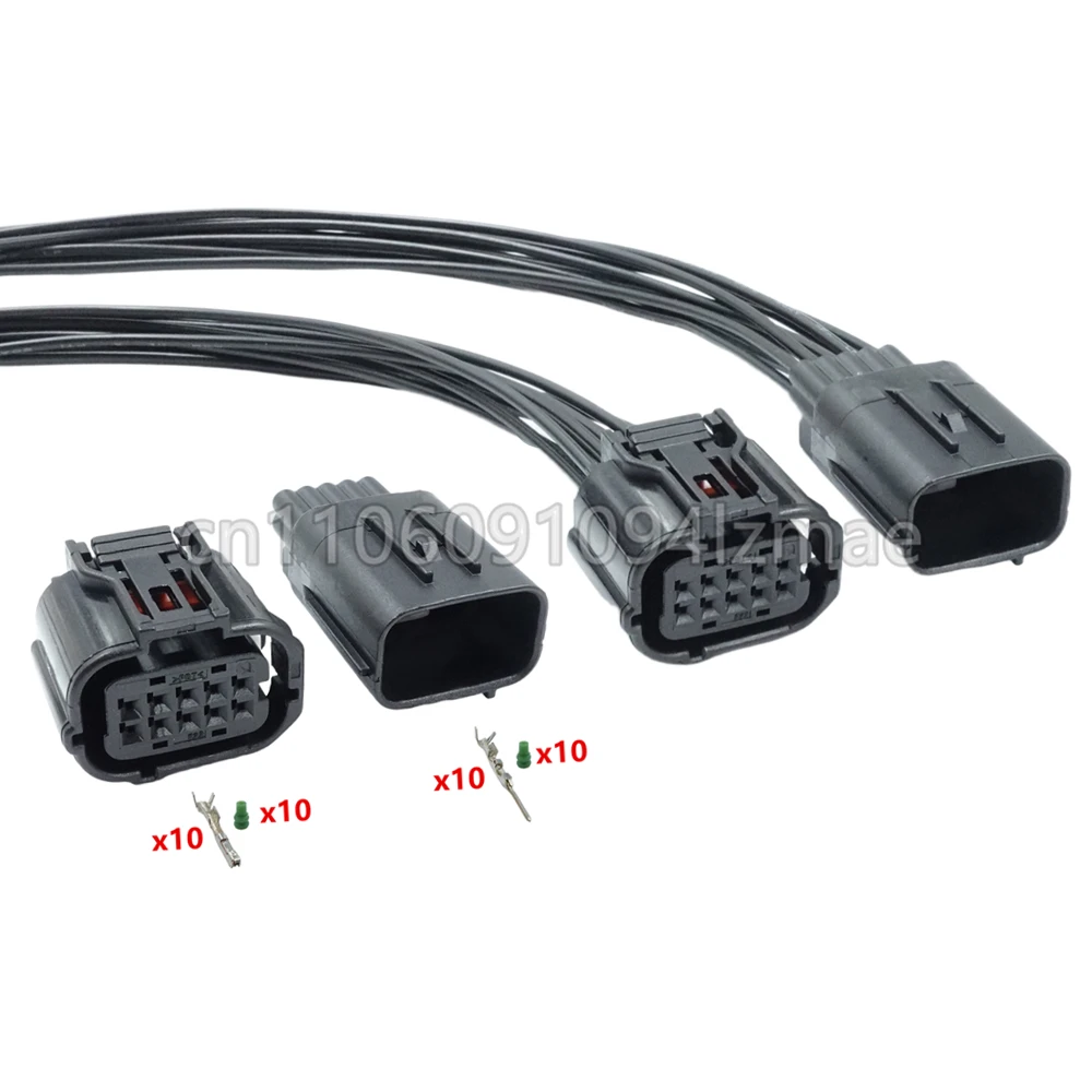 10 دبوس موصلات السيارات الرادار التحكم في درجة الحرارة الاستشعار الأسلاك قابس كوابل مجمعة لتويوتا 6188-0696 6189-1134 90980-12380