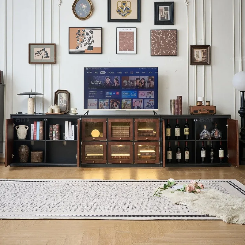 Nordic Living Room Tv Stands Designer Retro Mid Century Minimalist Tv Table Drawers Aesthetic Suporte Para Tv Home Furniture