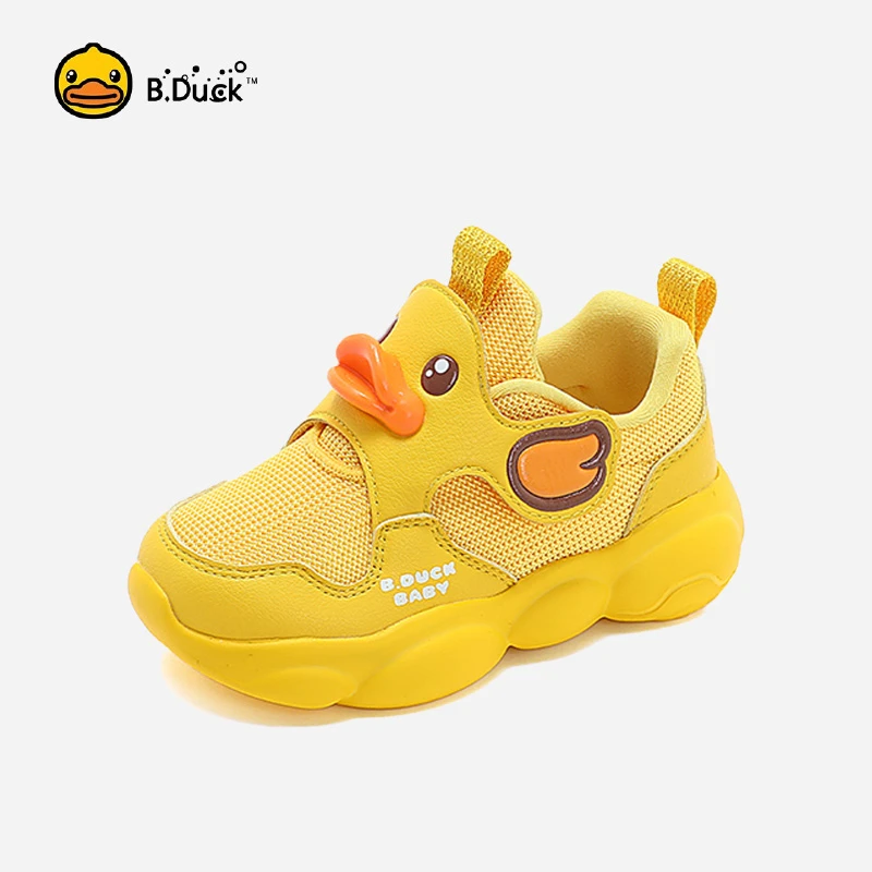 B.Duck Boys Girls Casual Sneakers Lightweight Breathable Toddlers Walking Shoes Duck Barefoot Shoes