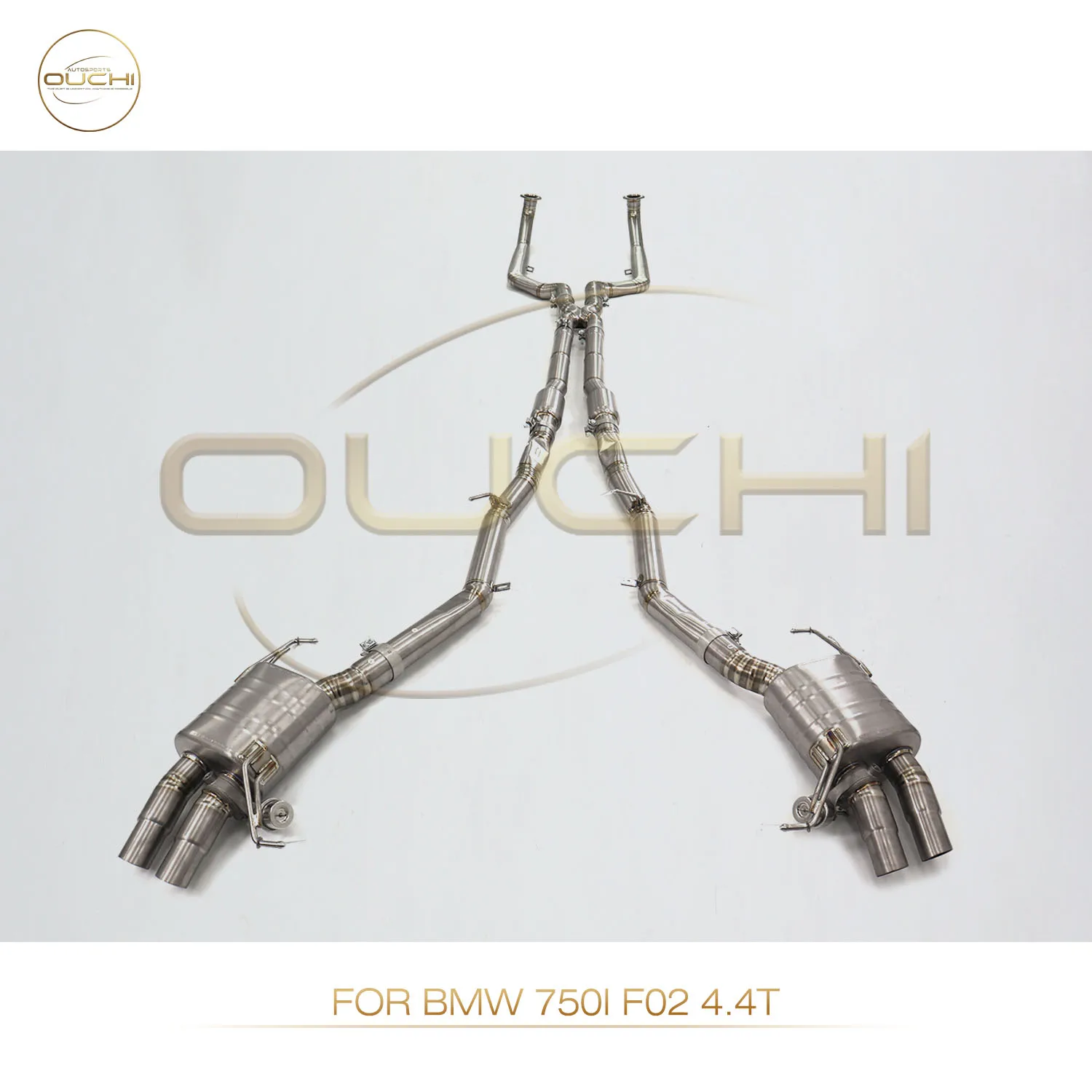 

OUCHI High Precision Machining Titanium Alloy Exhaust Catback For BMW 750i F02 4.4T With Pneumatic Valve Muffler Auto Parts