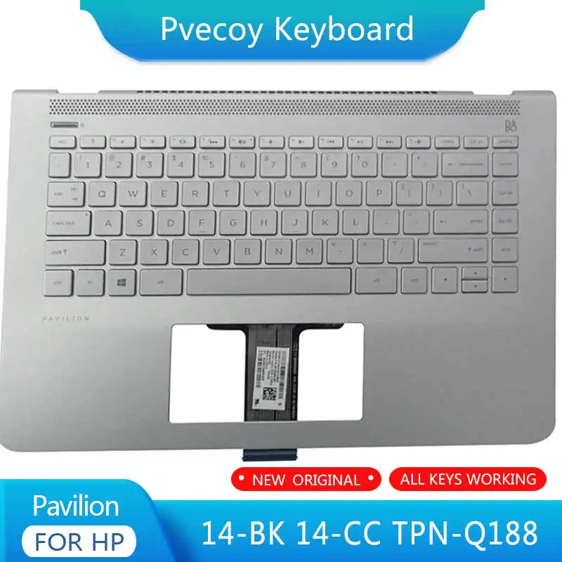 

New For Pavilion 14-BK 14-CC TPN-Q188 Laptop Palmrest Case Keyboard US English Version Upper Cover