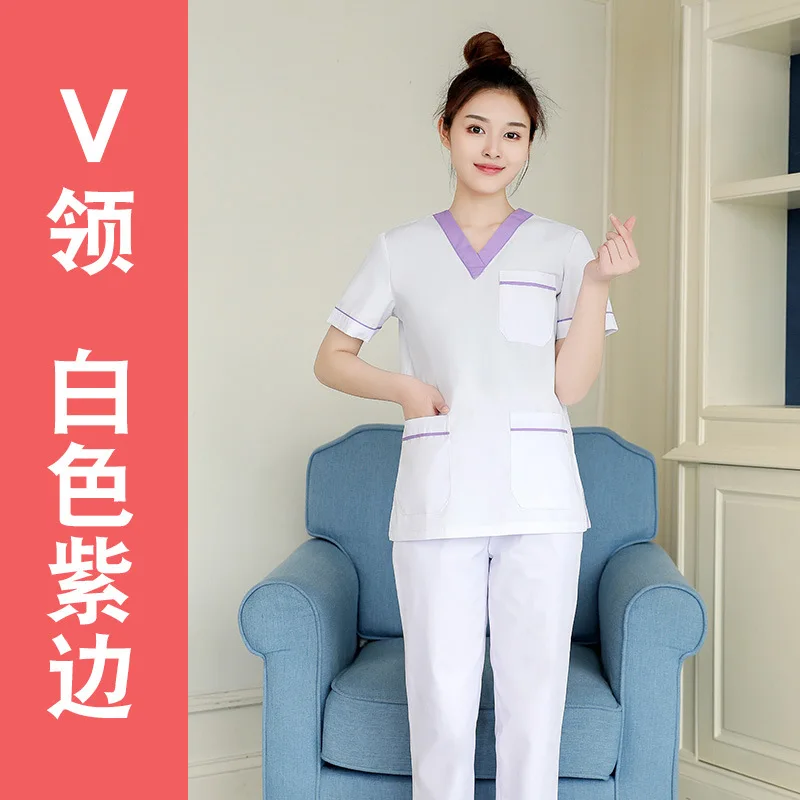 Nurse Uniform Set Hospital Dentist Beauty Lab Surgical Suit Salon Pharmacy Workwear women Scrubs Scrubs Set Nursing Uniform