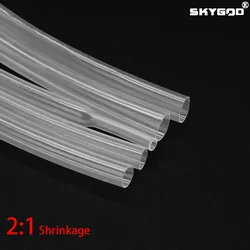 1 Meter Clear Dia 1 2 3 4 5 6 7 8 9 10 12 14 16 20 25 30 40 50 mm Heat Shrink Tube 2:1 Polyolefin Thermal Cable Sleeve Insulated