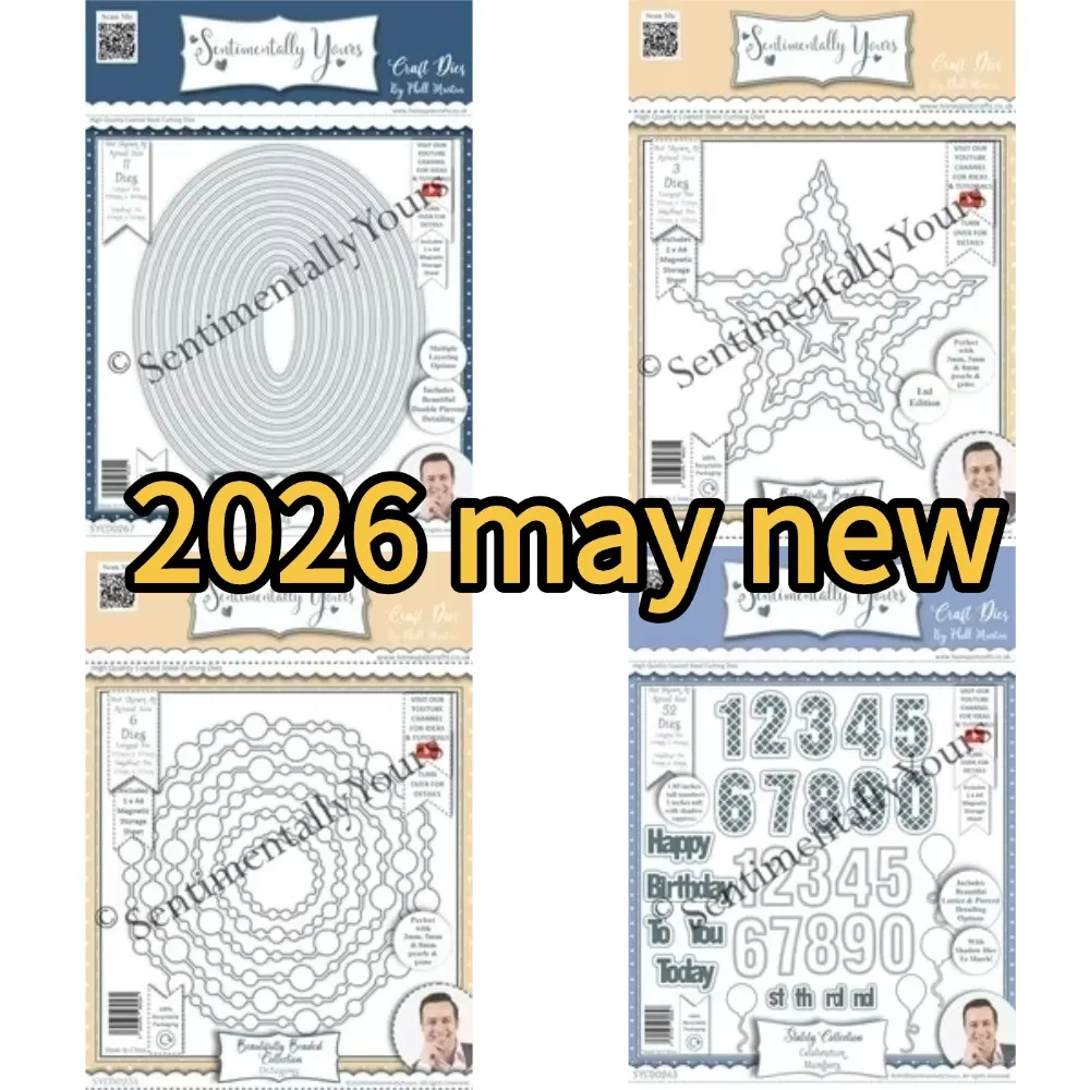 

2026 May Brighter Bundle Metal Cutting Dies and Clear Stamps cut die mold blade knife punch Scrapbook Paper craft stencils dies