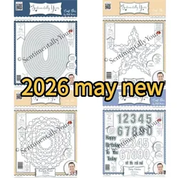2026 May Brighter Bundle Metal Cutting Dies and Clear Stamps cut die mold blade knife punch Scrapbook Paper craft stencils dies
