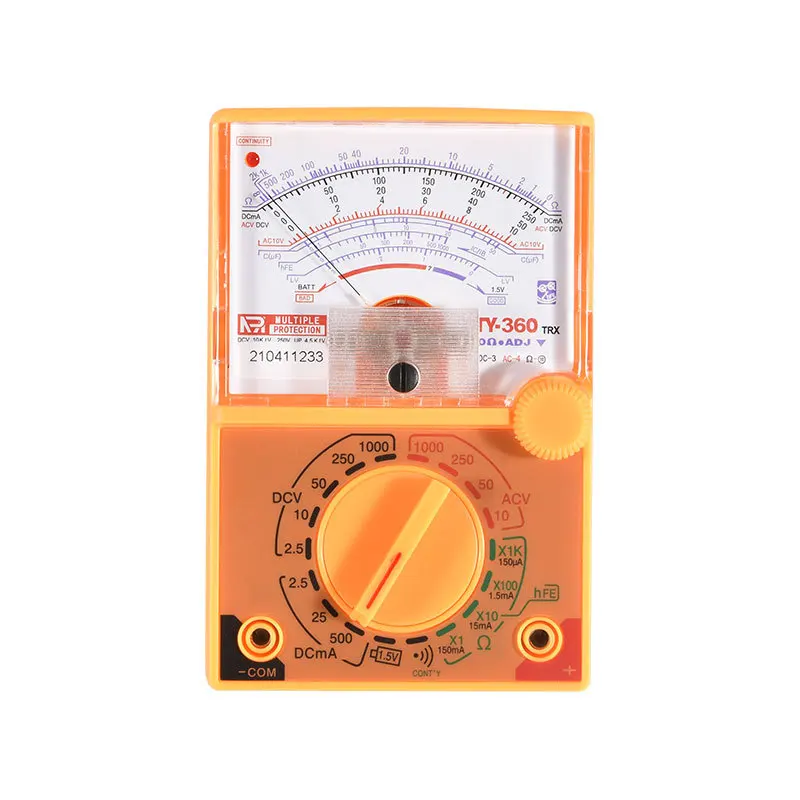 

YX-360TRN AC DC 1000V Voltage Current Tester Handheld Pointer Analog Meter Multimeter Voltmeter Amperemeter With Buzzer Test Pen