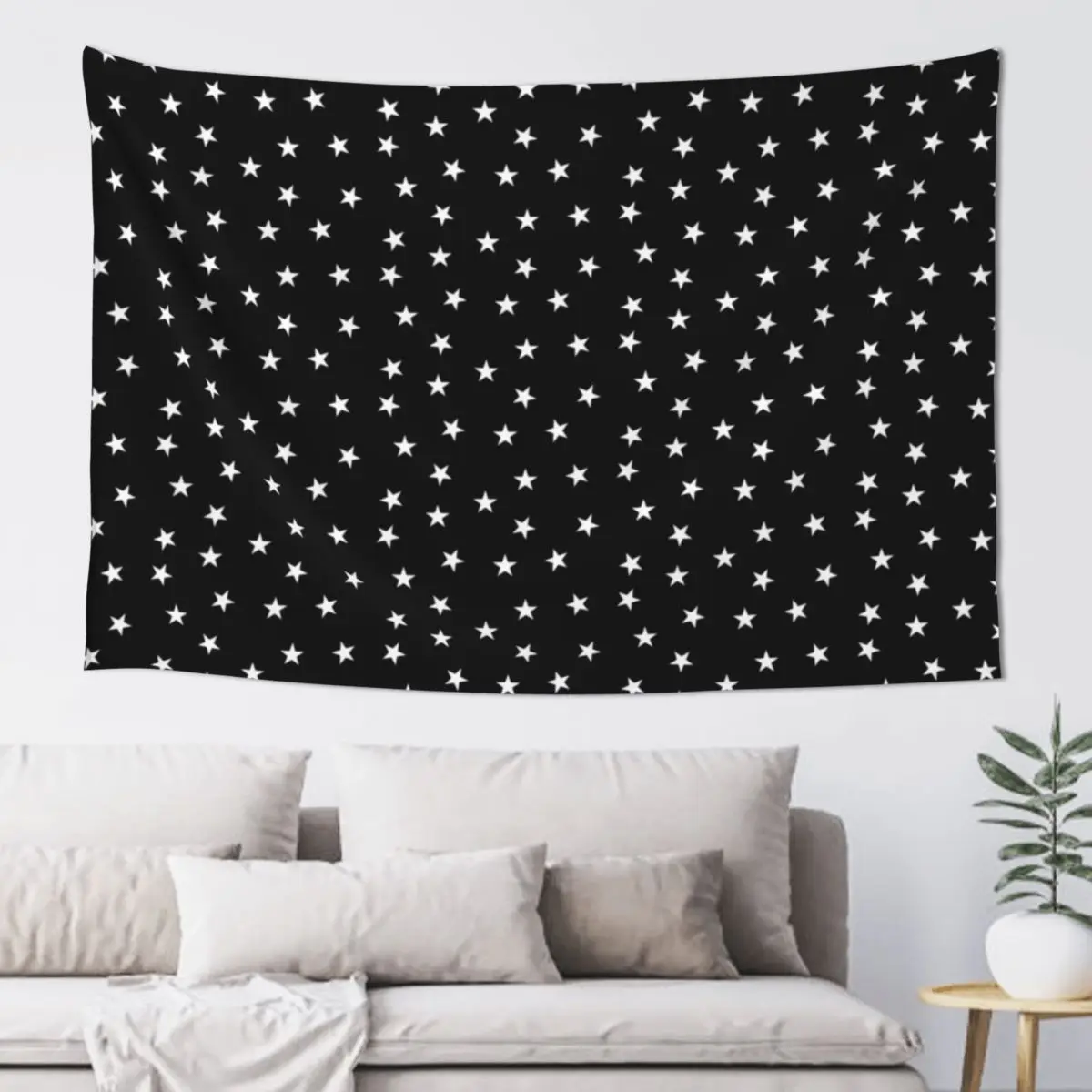 

White Stars Tapestry Bedroom Decoration Decorative Wall Mural Home Decorators Tapestry