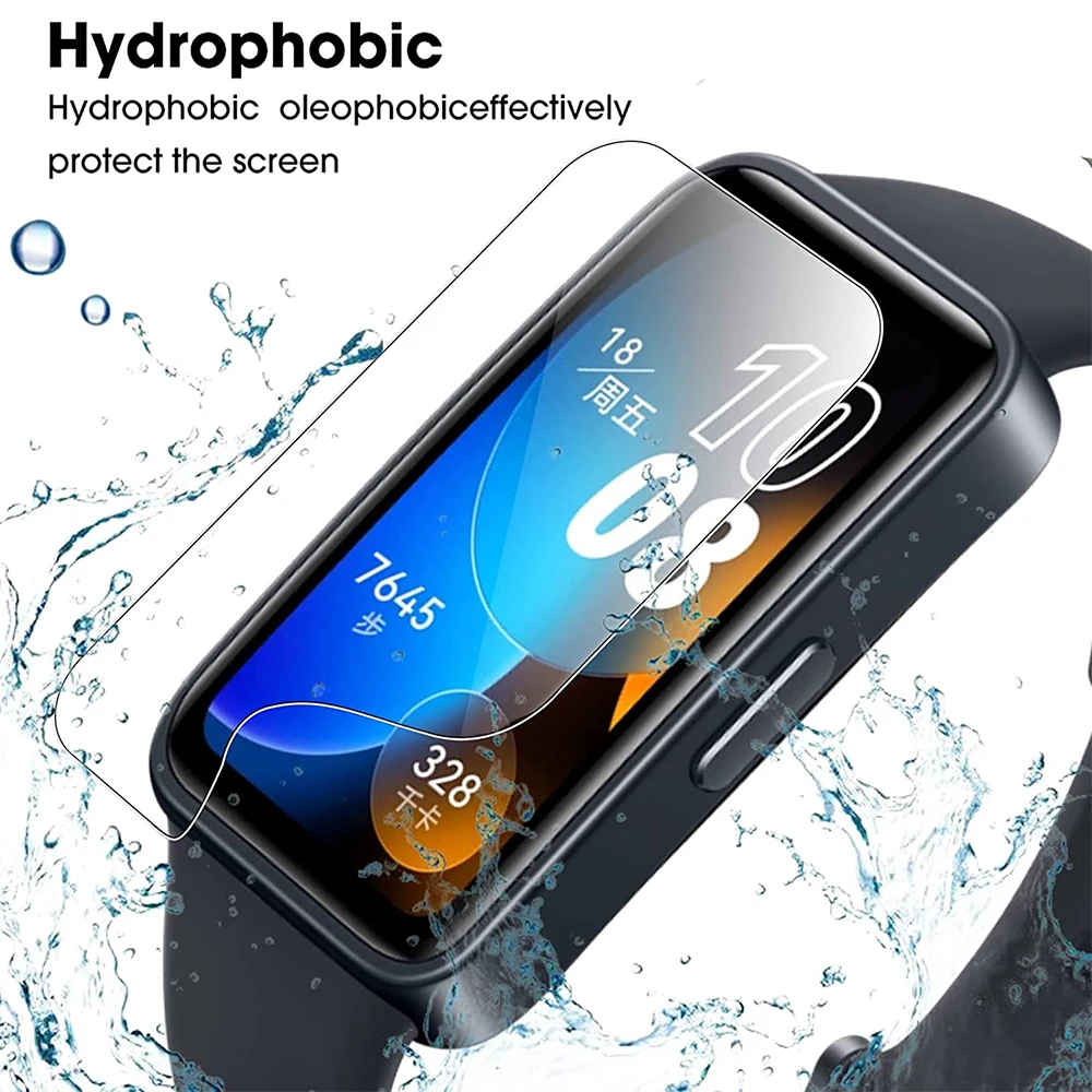 3/6 Stuks Hydrogel Zachte Screenprotector Film Voor Huawei Band 8 Smart Watch Hd/Ultra Dunne Full Screen Protector Cover Accessoires