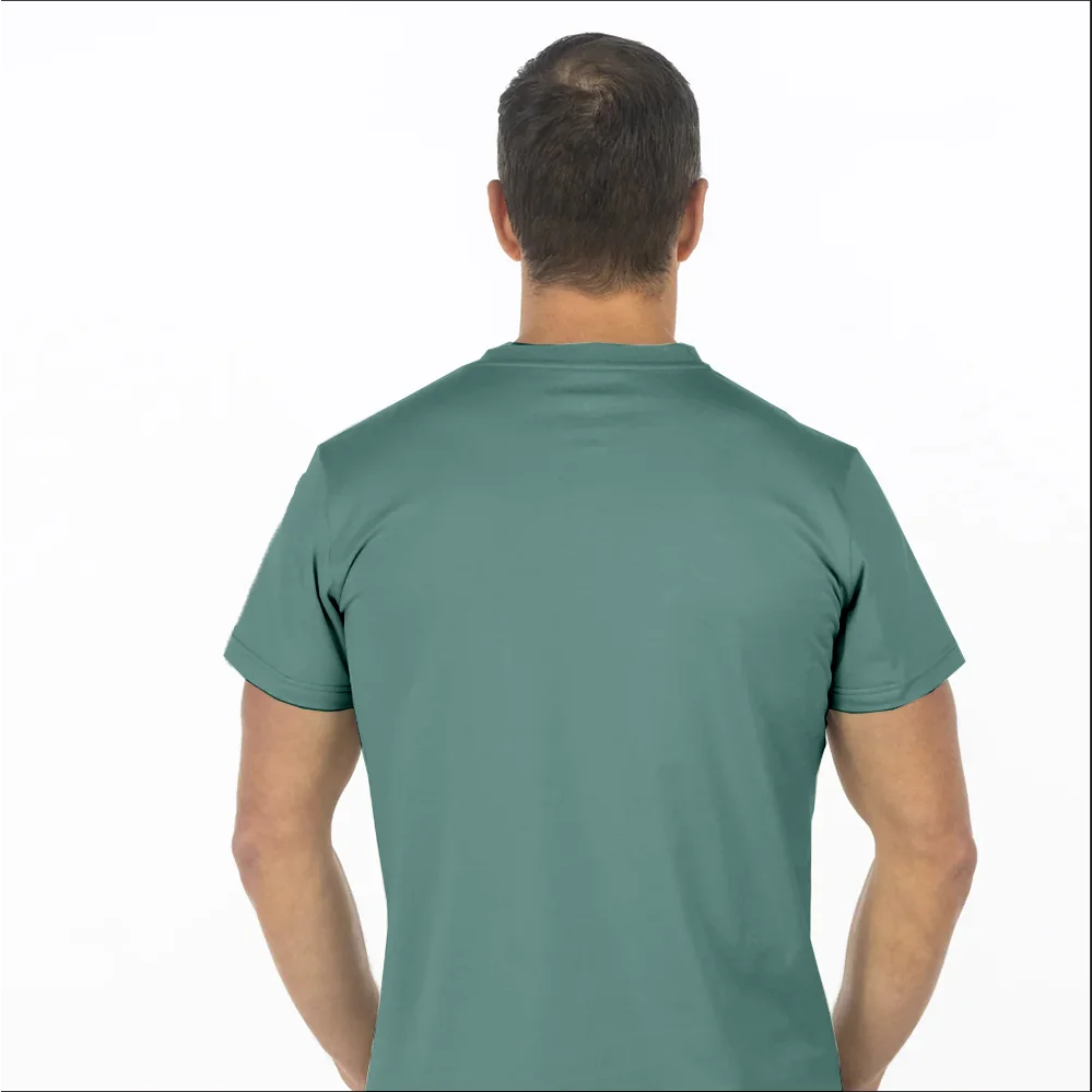 Best selling men crew neck sweat proof t-shirt tee with invisible pad in the armpits  ---Temptation Green