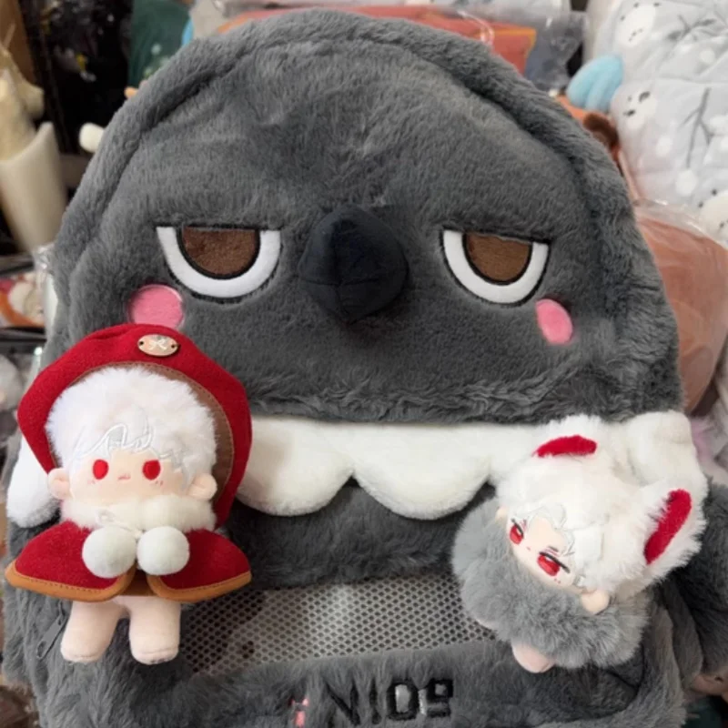 Anime Love and Deepspace Sylus sac à dos en peluche poupée de jeu corbeau sac en peluche sac d'école sac à dos sac de dessin animé cadeau poupée cadeau