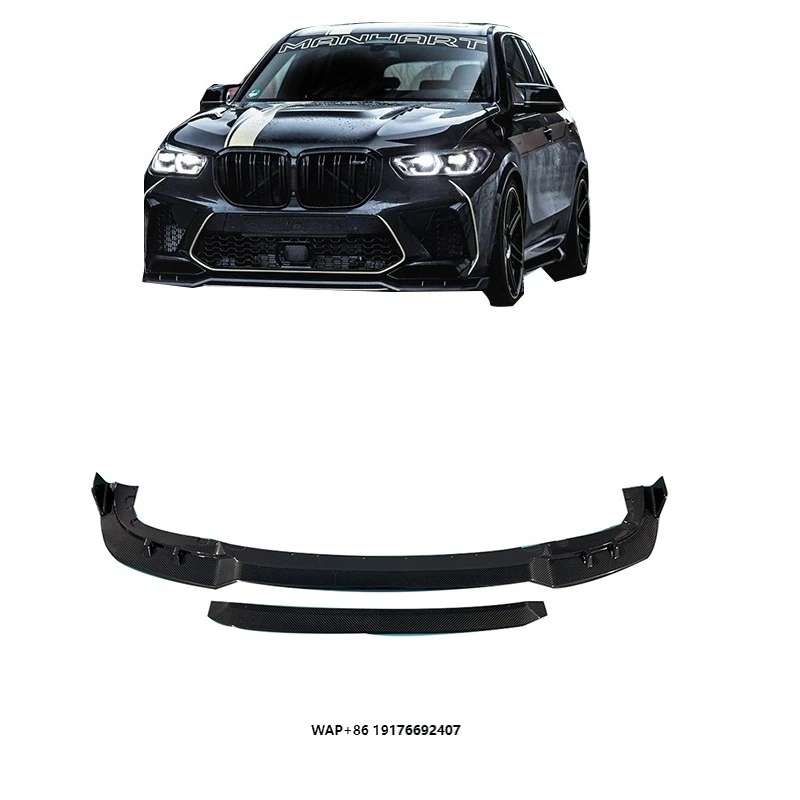

MT Style Dry Carbon Fiber Front Bumper Lip for F95 X5M Front Splitter Lip High Quality