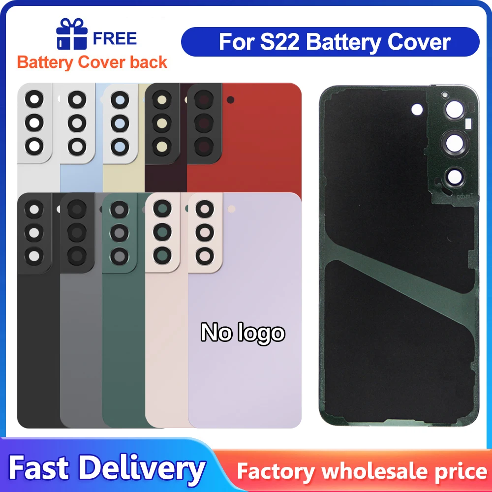 For Samsung S22 5G SM-S901B Back Housing Cover Battery Rear Door Replacement Case Compatible with S22 Plus SM-S906B