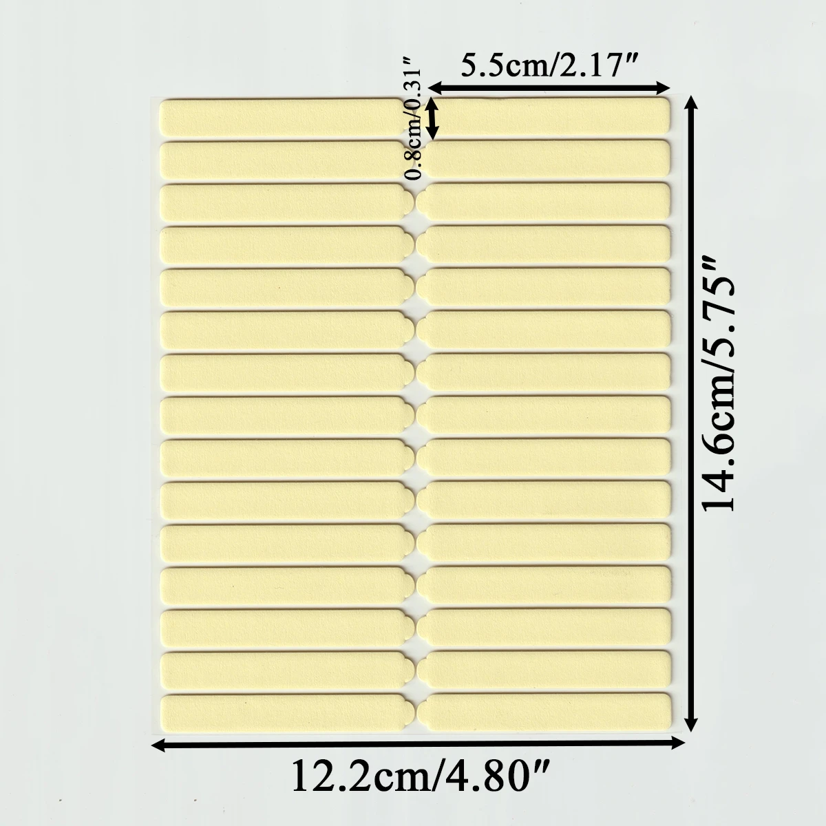Onglets d'affichage adhésifs Double face, 1/2/5/10/15/20 feuilles, pointes d'ongles, bandes de colle collantes fortes pour l'emballage et l'affichage des ongles à pression
