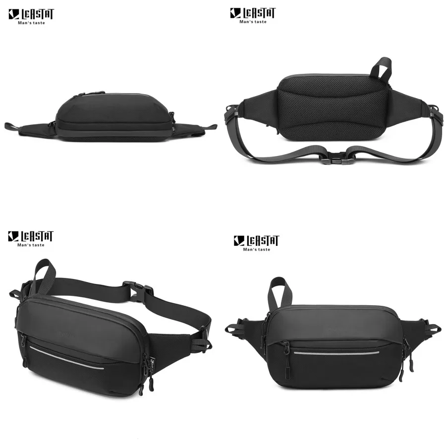 

【Новый стиль】Новая мужская поясная сумка, корейская функциональная нагрудная сумка, простая и модная сумка через плечо, спортивная многофункциональная расширяемая сумка.