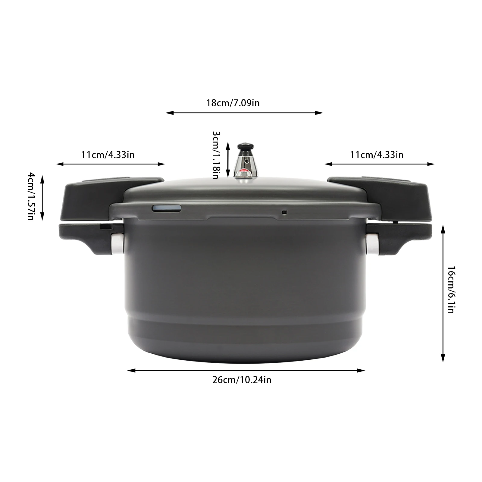 Pressure Cooker, Pressure Canner with 9.5 Quart Hard Anodized, Pressure Cooker with Spring Valve Safeguard  Devices