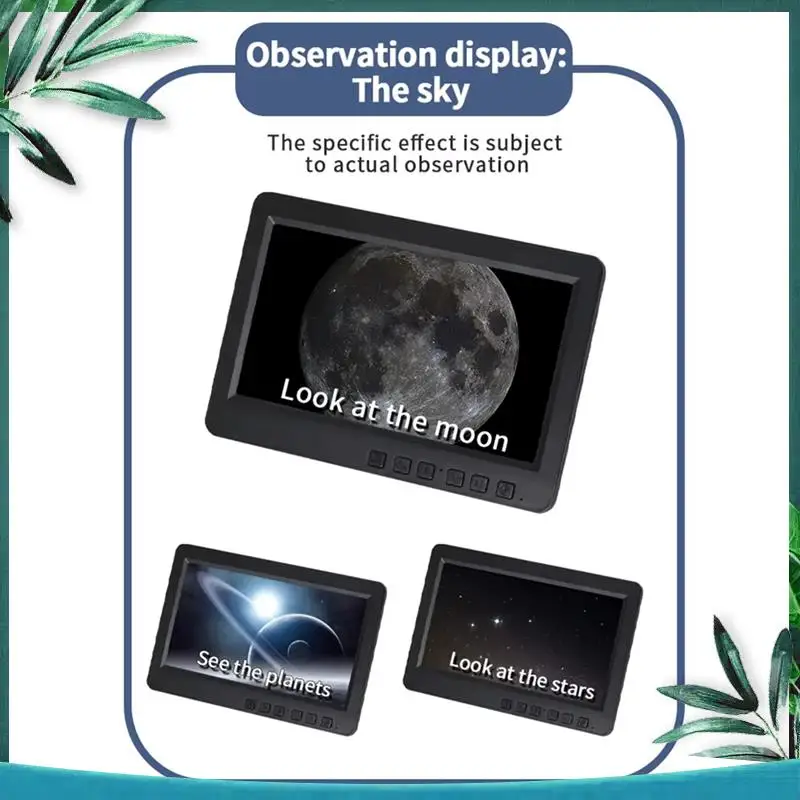 (NEW) 7 Inch Astronomical Telescope Electronic Eyepiece 16MP 1080P Recorder Microscope IPS Display Astronomy Camera Eyepiece
