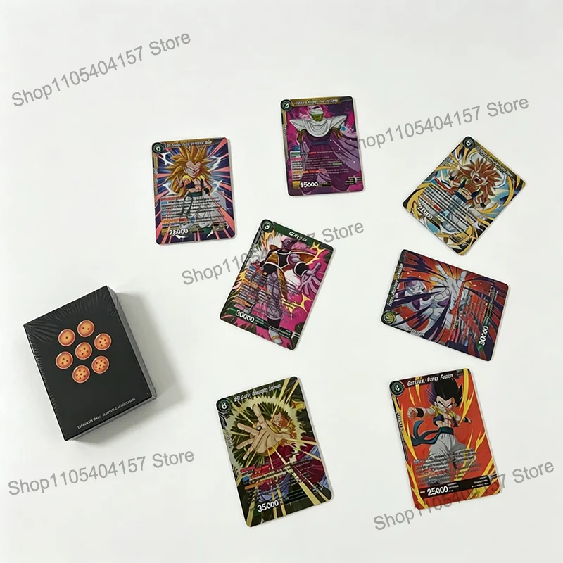 50Pcs Dragon Ball English Trading Cards Anime Son Goku Vegeta Gotenks Game Collection Cards TCG Battle Game Card Gift For Kids