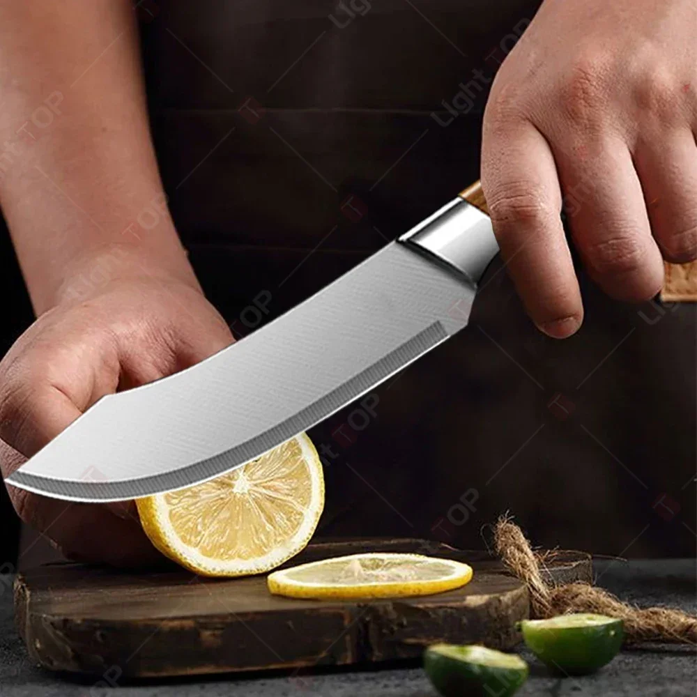 Kitchen Knife Chef Pig Killing Knife Multi-Purpose Meat Cleaver Butcher Knife Stainless Steel Kitchen Knives and Accessories image 3
