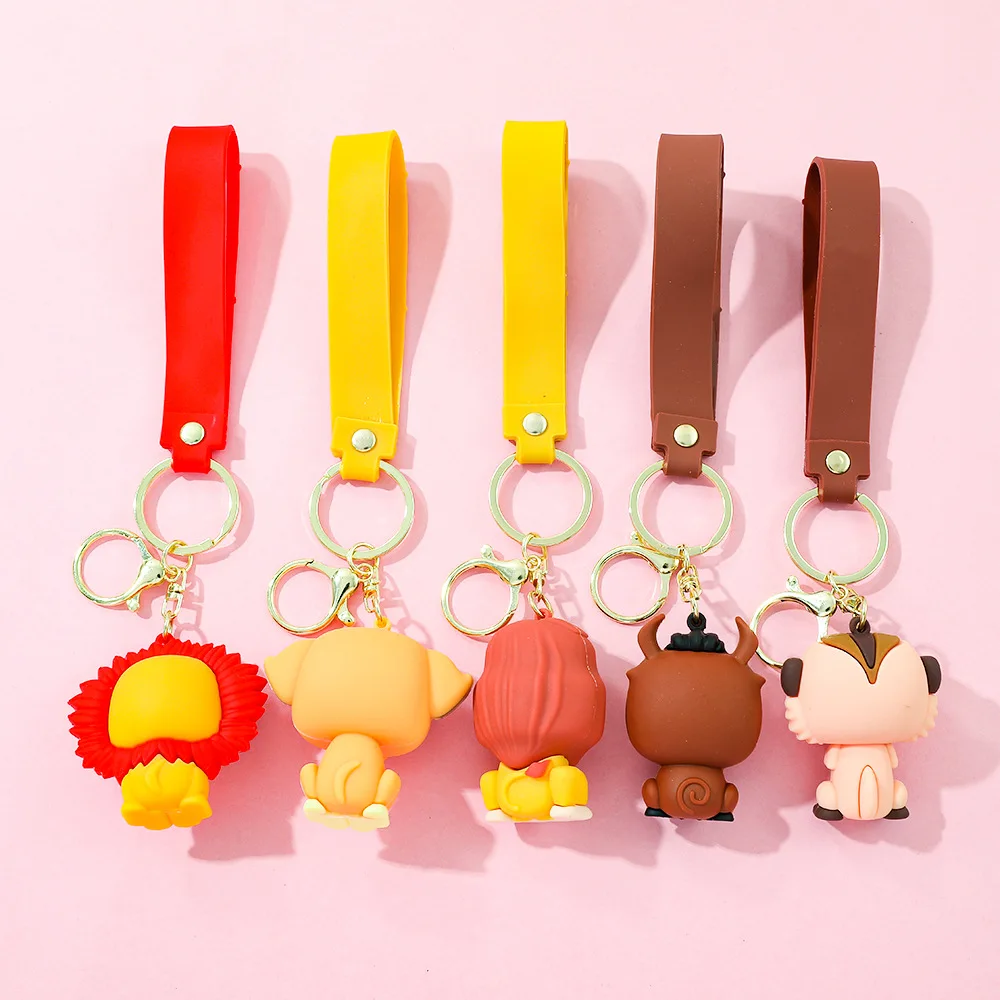 2025 Silicone The Lion King Pendant Keychain Simba Girls Earphone Case Wallet Ornaments Creative Birthday Party Gifts