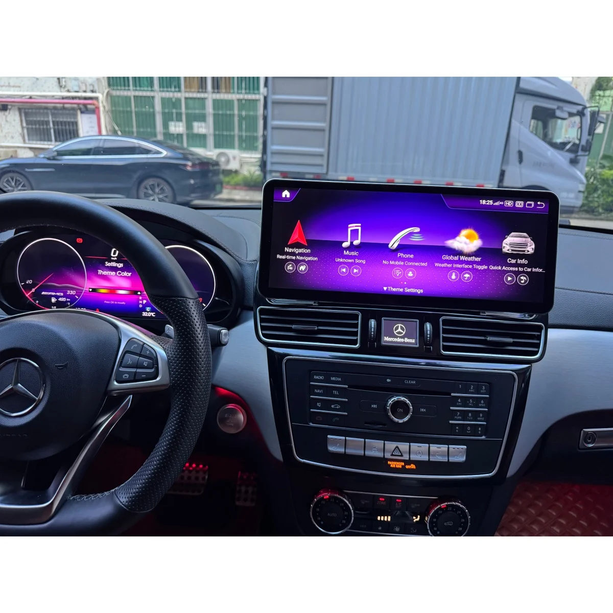 14.6“ Ultra-thin Screen Car GPS For Mercedes Benz ML GL GLE GLS W166 X166 2011-2019 Android Autoradio Carplay Navigation Stereo