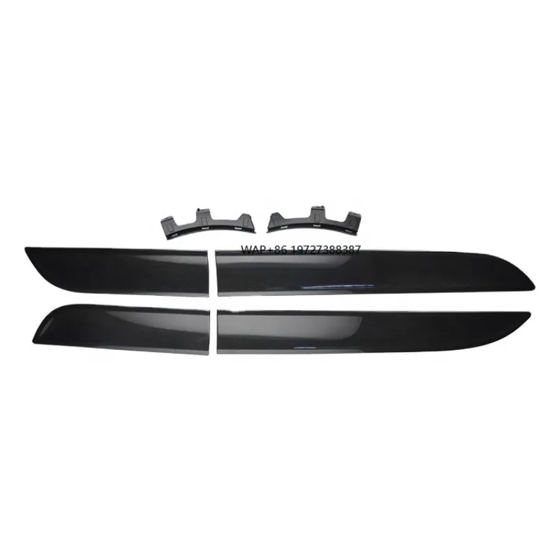 6PCS Real Carbon Fiber Car Body Trims Panel Side Body Carbon Trim for 2014-2017