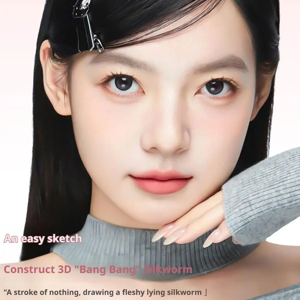 ปากกาถุงใต้ตาแบบสองหัวช่วยเพิ่มความสว่างให้กับเงา กันน้ำและกันเหงื่อ ถุงใต้ตาสามมิติที่ติดทนนาน แต่งตา