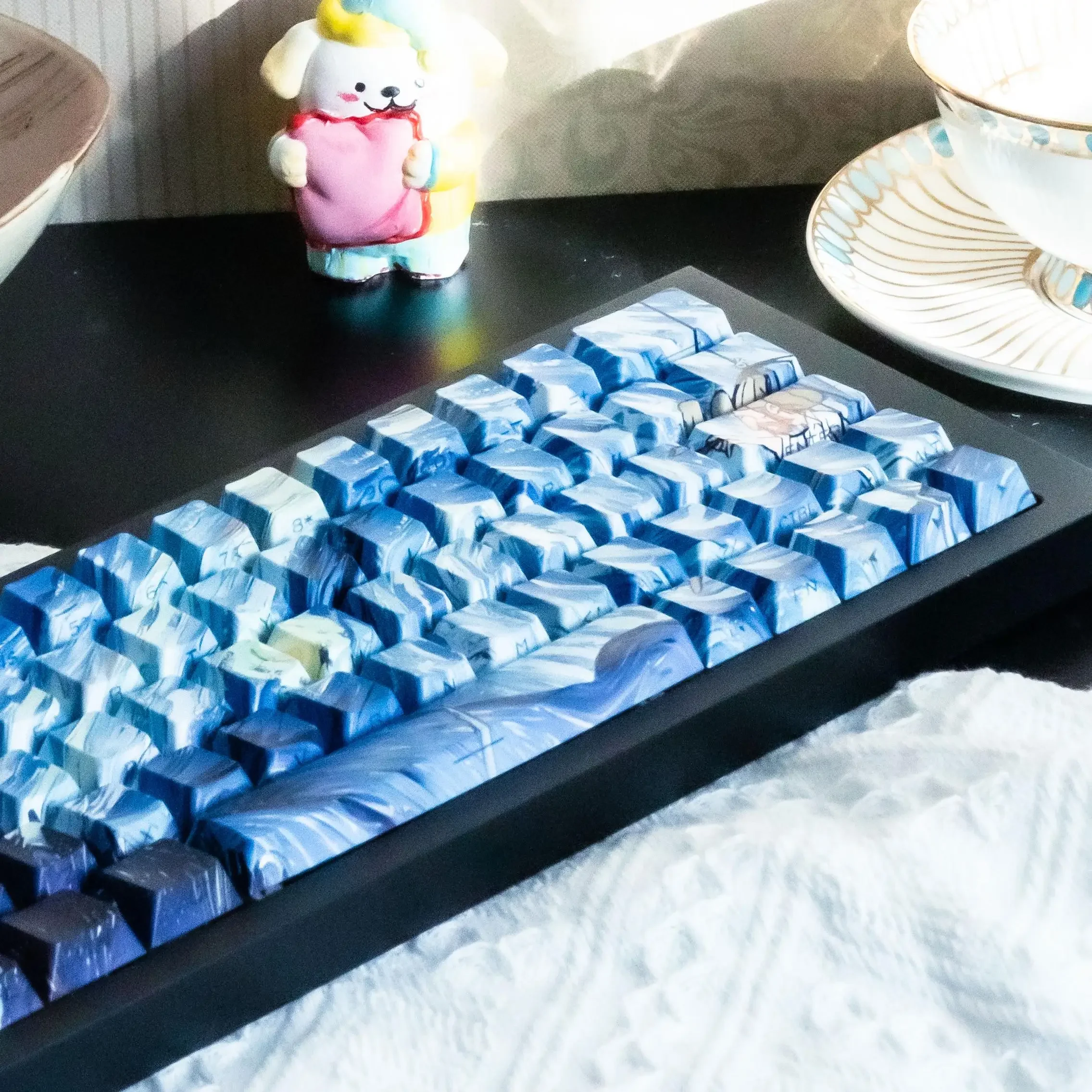 

Xingye Fanxiang mechanical keyboard PBT keycap five-sided hot sublimation original side engraving light transmission