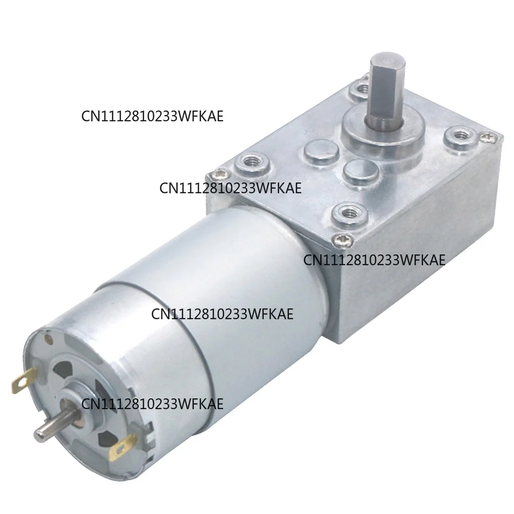 5840 555 DC Worm Gear Motor 12V 24V Forward And Backward Adjustable Speed Self Locking Turbo Worm Gear Motor Reducer Gearbox