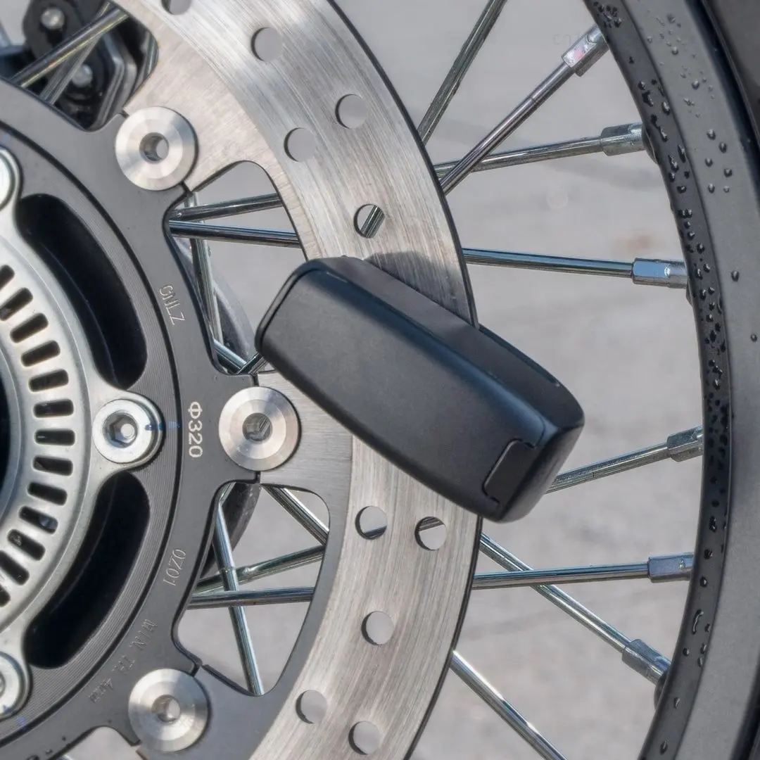 Youpin Yeelock-bloqueo de freno de disco para motocicleta, bloqueo antirrobo de seguridad, recordatorio de cuerda, llave impermeable, desbloqueo de huella dactilar
