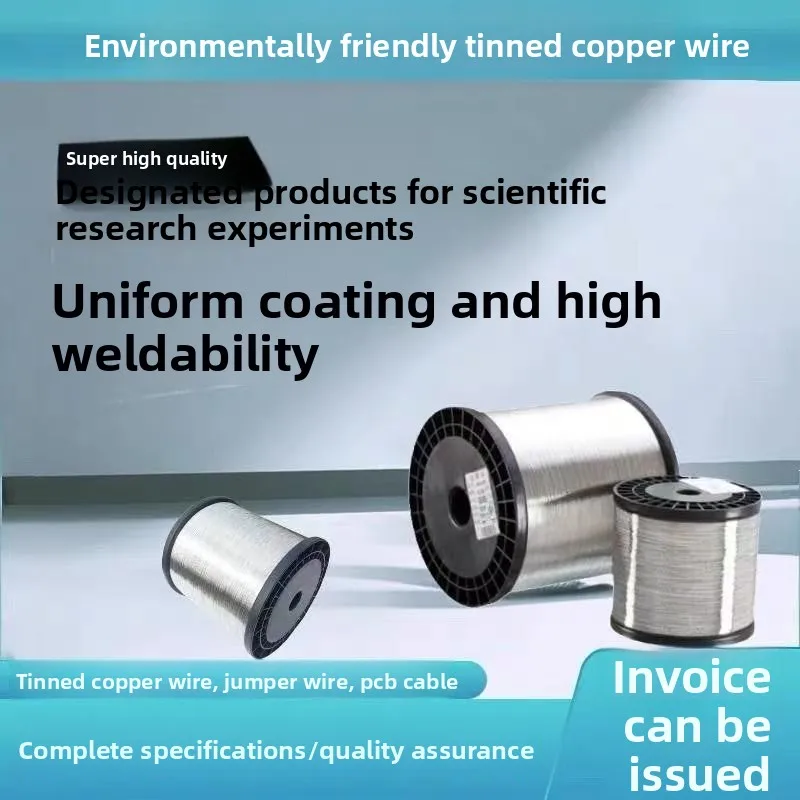 0.2-1mm Tinned Copper Wire, Pre-Soldered Jumper Wire for PCB Repair, Breadboard & DIY Electronics