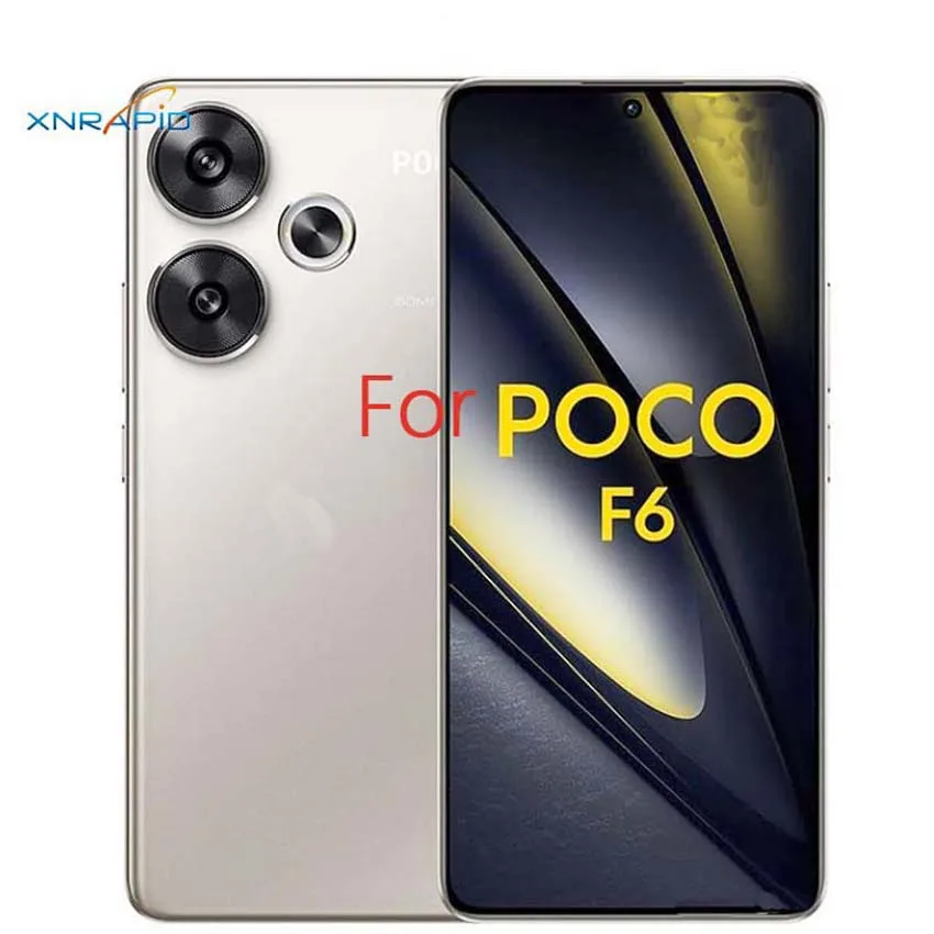 Funda Original Square Liquid Silicone Case For Xiaomi Pocof6 Mobile Phone Cases Little poco f6 pro Lens Protection Basic Cover