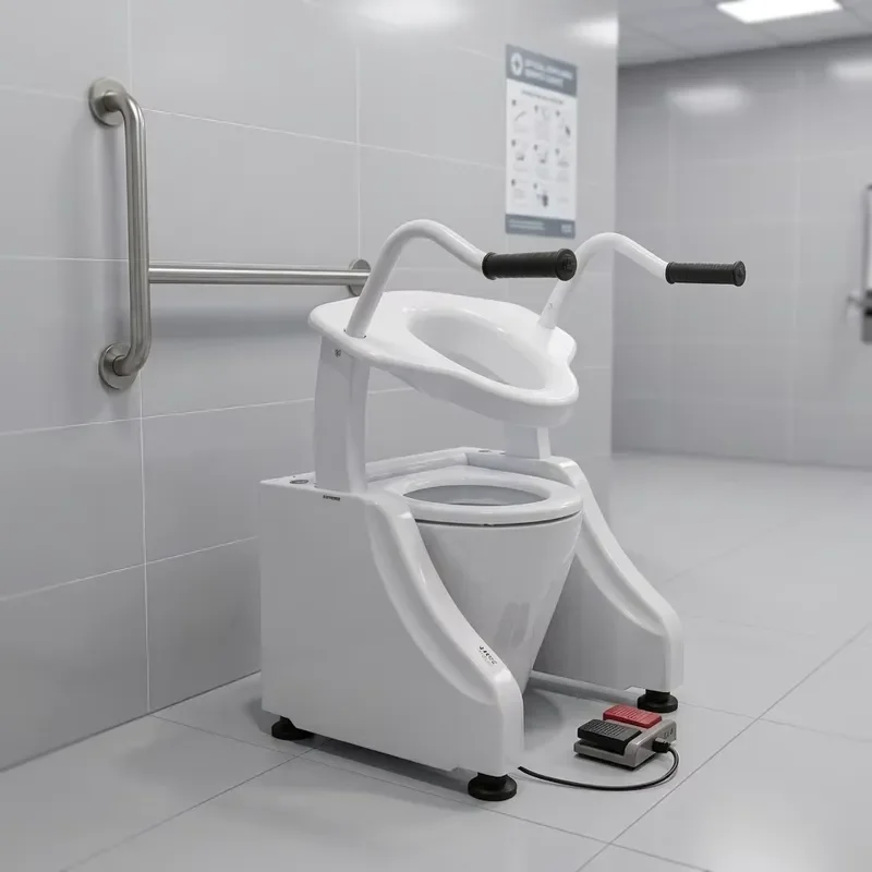 Elderly Mobile Transfer Lift Potty Chair Rehabilitation Treatment Supplies