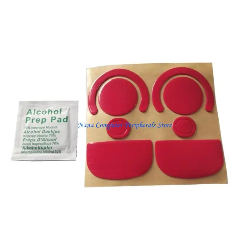 F68C, 2 juegos, alfombrilla para patines ratón 0,6mm, pegatina para los pies del ratón para G X, alfombrillas ratón