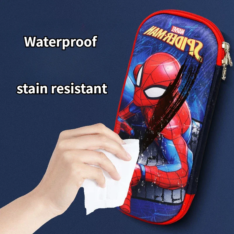 Astuccio per matite con stampa 3D Spiderman Iron Man Cartoon Pen Bag studente bambini astuccio per matite di grande capacità regali di compleanno