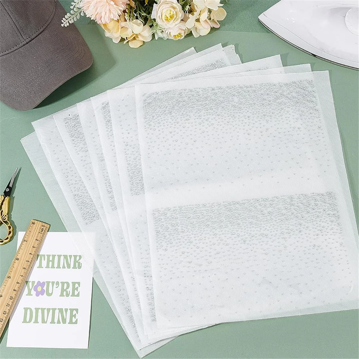 AA98 8 Arkuszy Brokatowych Naprasowek z Cyrkoniami, 16 Sztuk Szklanych Aplikacji z Cyrkoniami, Kryształowe Naklejki z Cyrkoniami na Ubrania