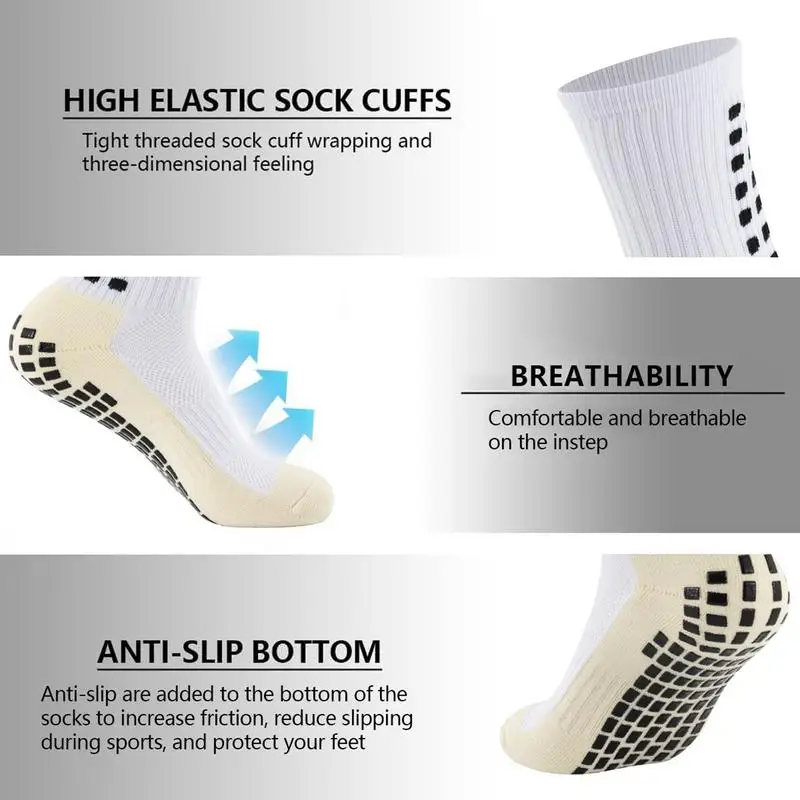 Football Socks Non-Slip Sports Socks With Leg Guards And Sports Straps Breathable Shin Guard Sleeves Football Game Set For Men