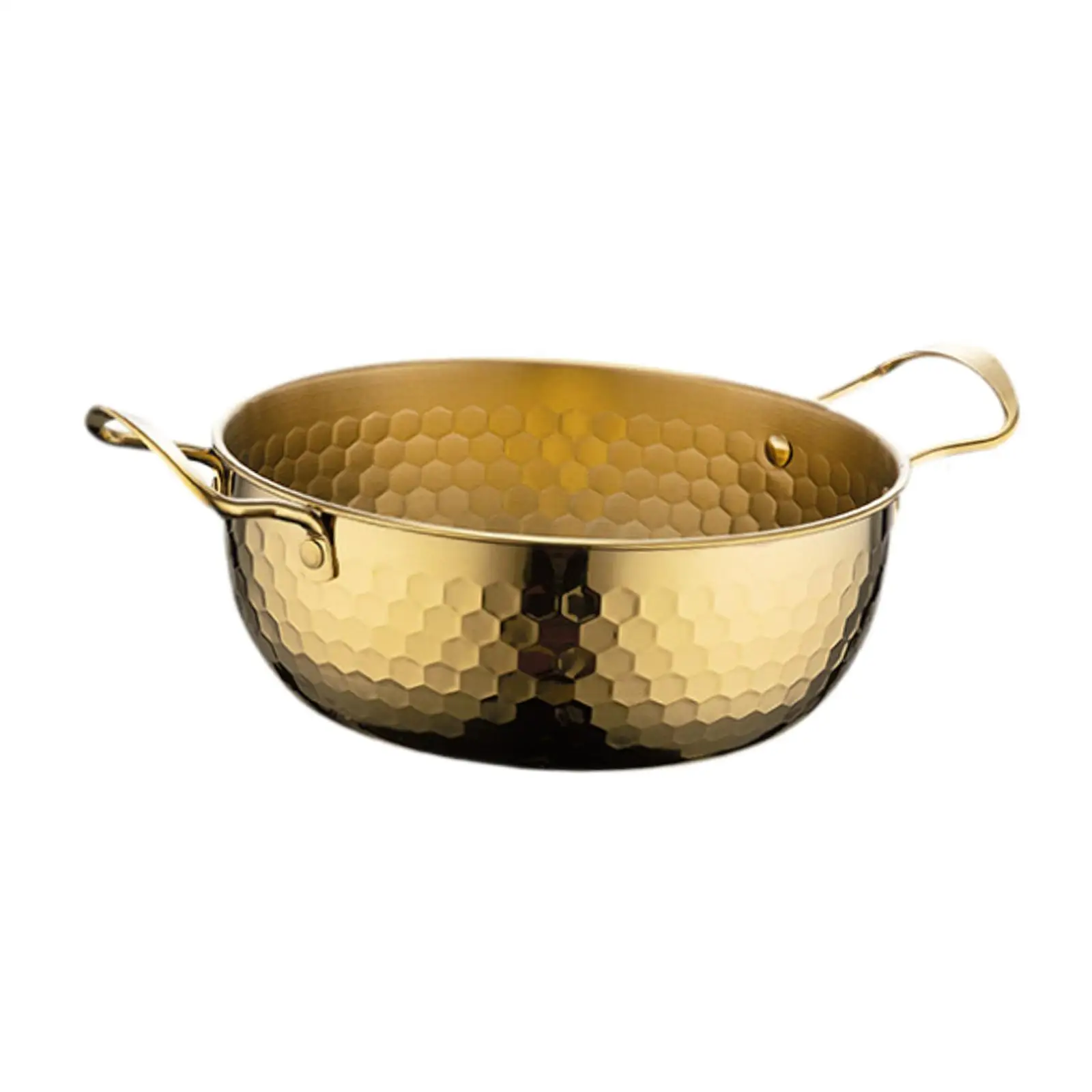 Koreanischer Ramen-Topf für den Haushalt, Schnellheizender Trockentopf mit Griffen, Instant-Nudel-Topf, Kimchi-Suppentopf für Picknick, Zuhause und Camping