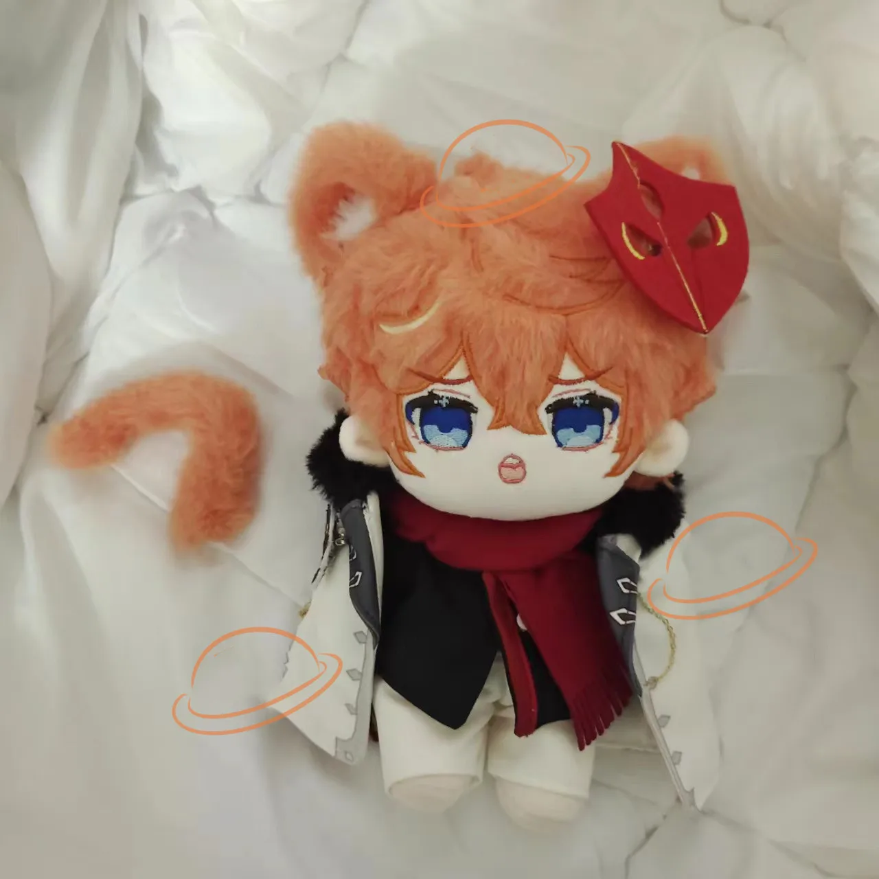 New Game Genshin Impact Childe Tartaglia 20cm Plush Doll Change Clothes Outfit Toy Cosplay Fan Gift C XM