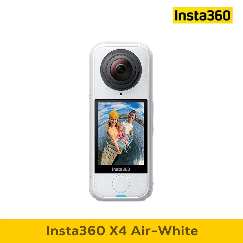 Insta360 X4 Air Sportkamera - 165g Leichtgewichtige 8K 360-Grad-Kamera Unsichtbarer Stangeneffekt Eingebauter Windschutz X4 Air Original