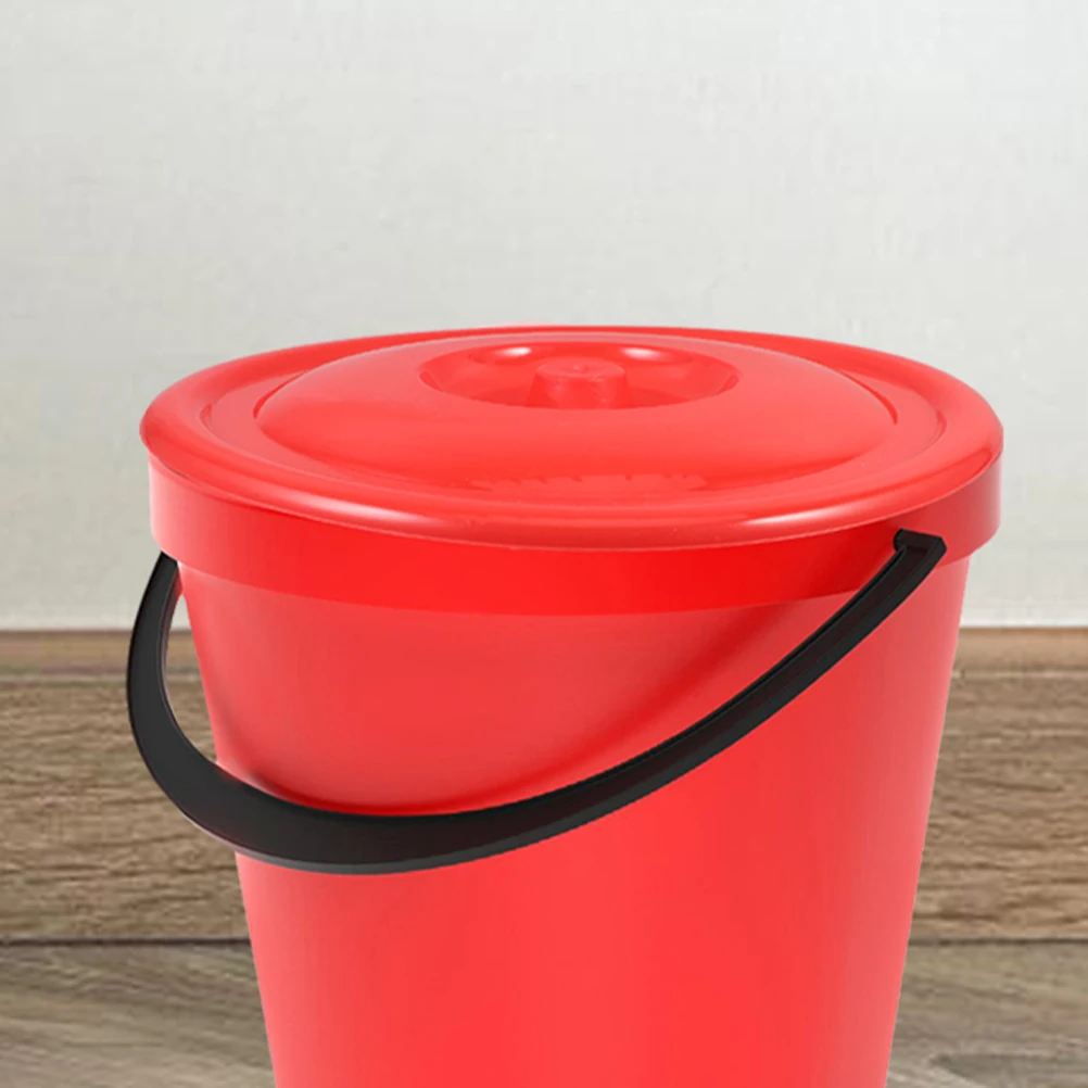 

Plastic Bucket 23cm Trash Can Cover Water Bucket Part Plastic Trash Can Covers Garbage Accessories Round Container Lid Waste Bin