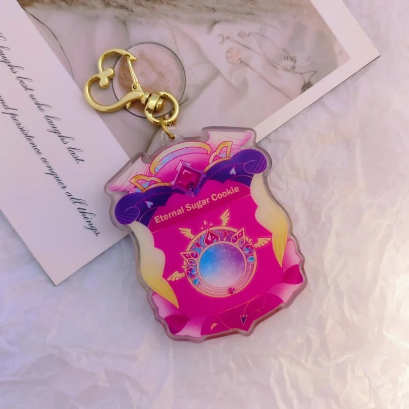 Shaker Keychain for Eternal Sugar Cookie Anime Game Fan Gift Cute Shaker  Recycled Acrylic  Backpack Pendant Decoration Toy view 4