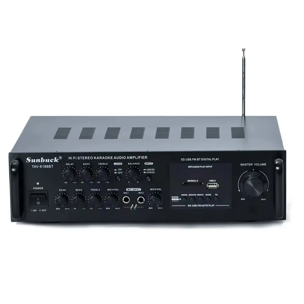 Sunbuck 6188BT 2,1 300 Вт высокой мощности SD USB FM Bluetooth пульт дистанционного управления AV усилитель домашний усилитель звука аудио