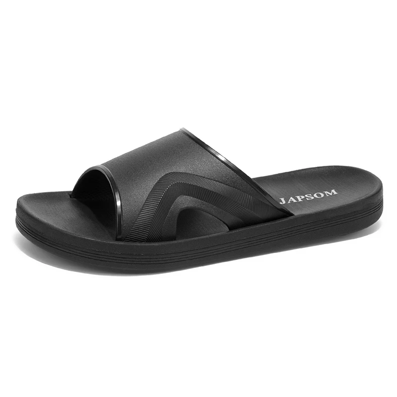 Summer Fashion Slippers for Men Indoor Outdoor Sandals Beach Flip Flop Male Slides Non-Slip Shower Shoes Bathroom Bedroom view 6
