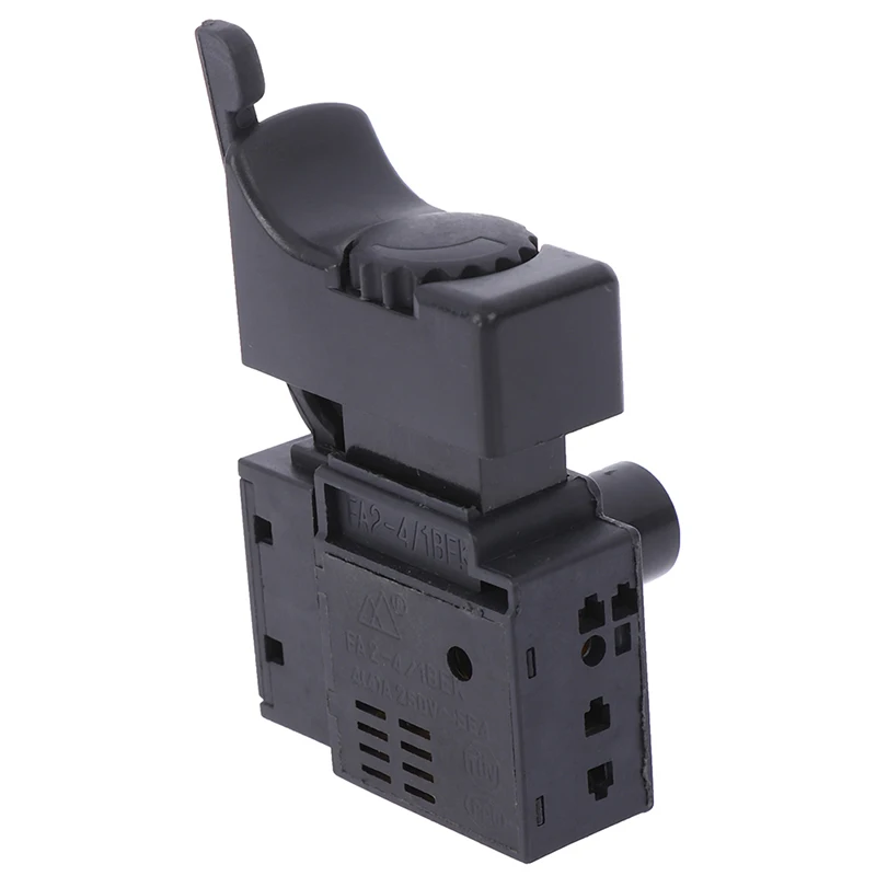 HMA73-1Pc FA2-6/1BEK Preto 6a 250v Interruptor de botão de gatilho de controle de velocidade de broca elétrica