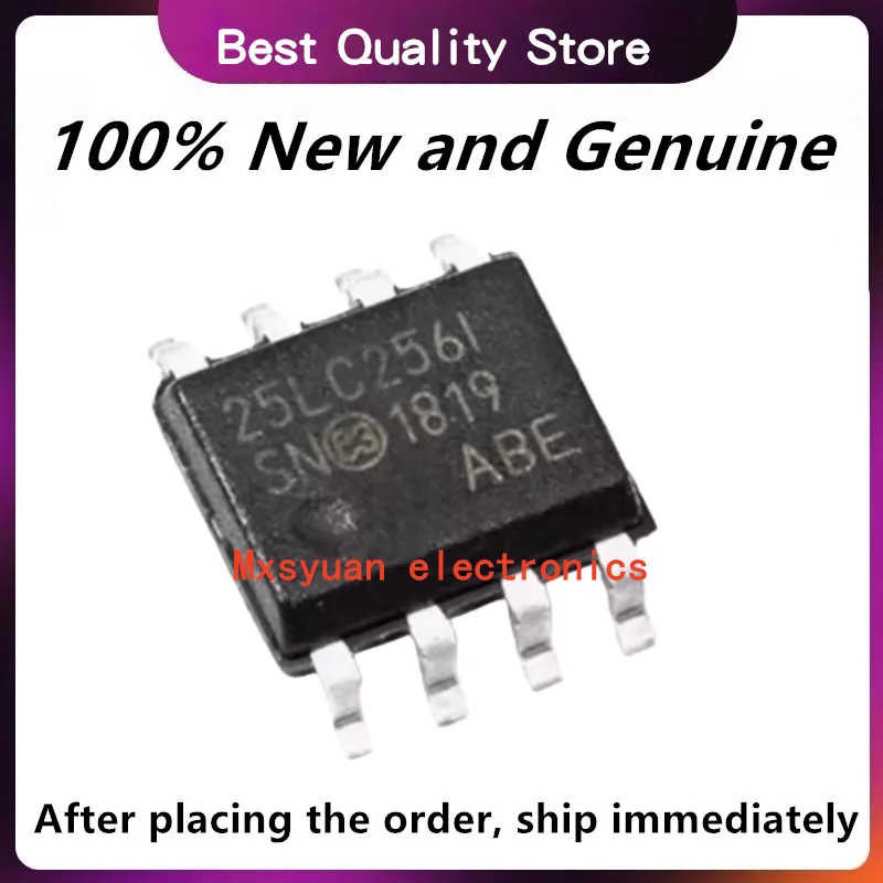 New original 10PCS~50PCS/LOT 25LC256-I/SN 25LC256T-I/SN 25LC256I 25LC2561 25LC256ISN 25LC256I-SN  SOP8 Mxsyuan
