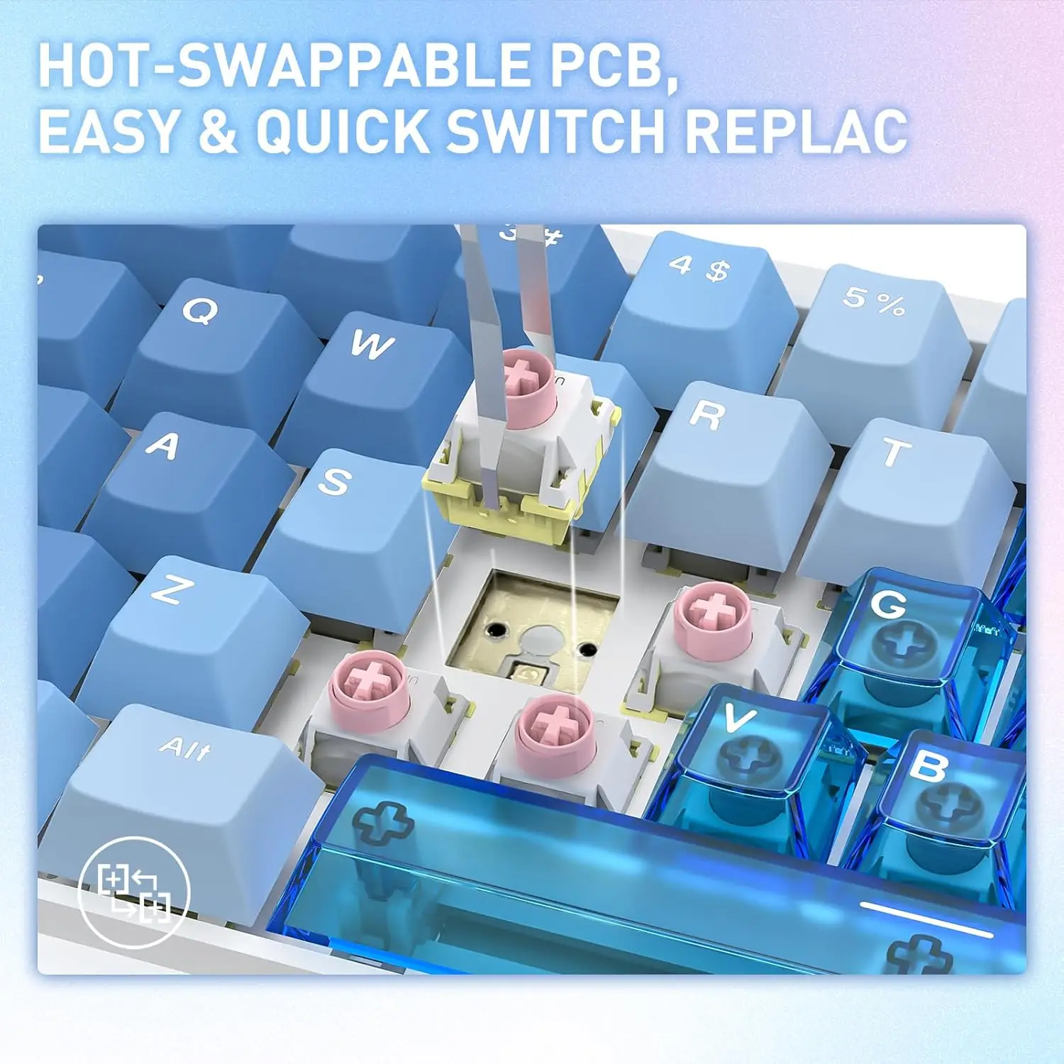 لوحة مفاتيح الألعاب Redragon K709 HE Rapid Trigger، لوحة مفاتيح ميكانيكية سلكية 8K مع مفتاح مغناطيسي حريري من Next-Gen UltraMag 100% POM