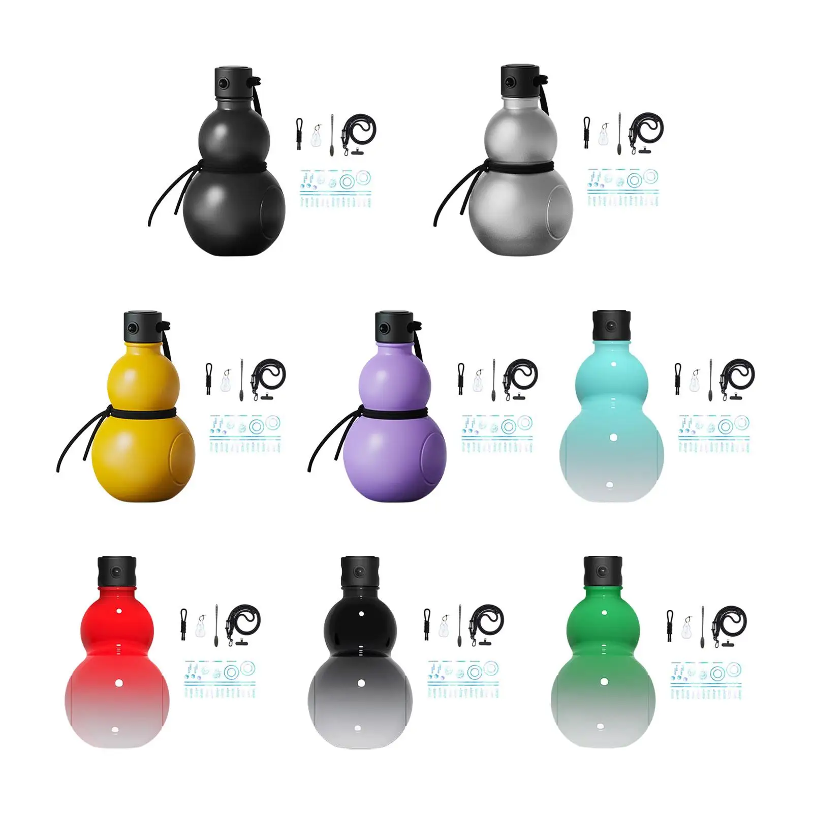 Gourd Water Bottle, Travel Bottle Stylish Simple Portable Chinese Gourd Bottle Drink Bottle for Sports Outdoor Camping Hiking