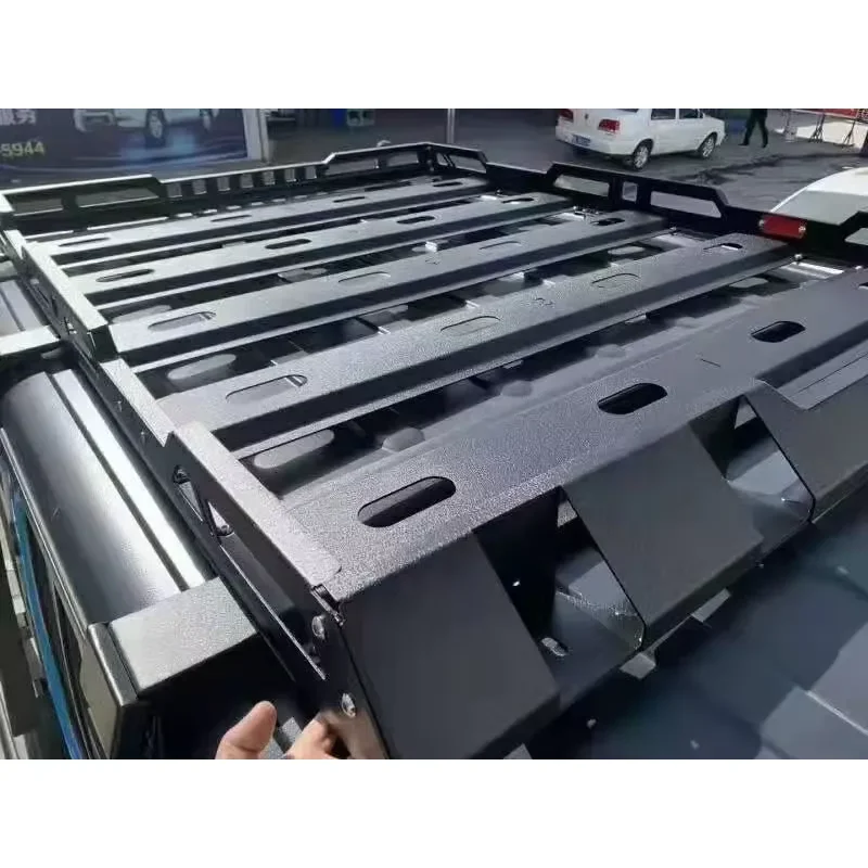 Gobison Aluminum/Steel Cargo Carrier Roof Rack for Wrangler JK JL 2/4 Door 2007-2023 Roof Rack