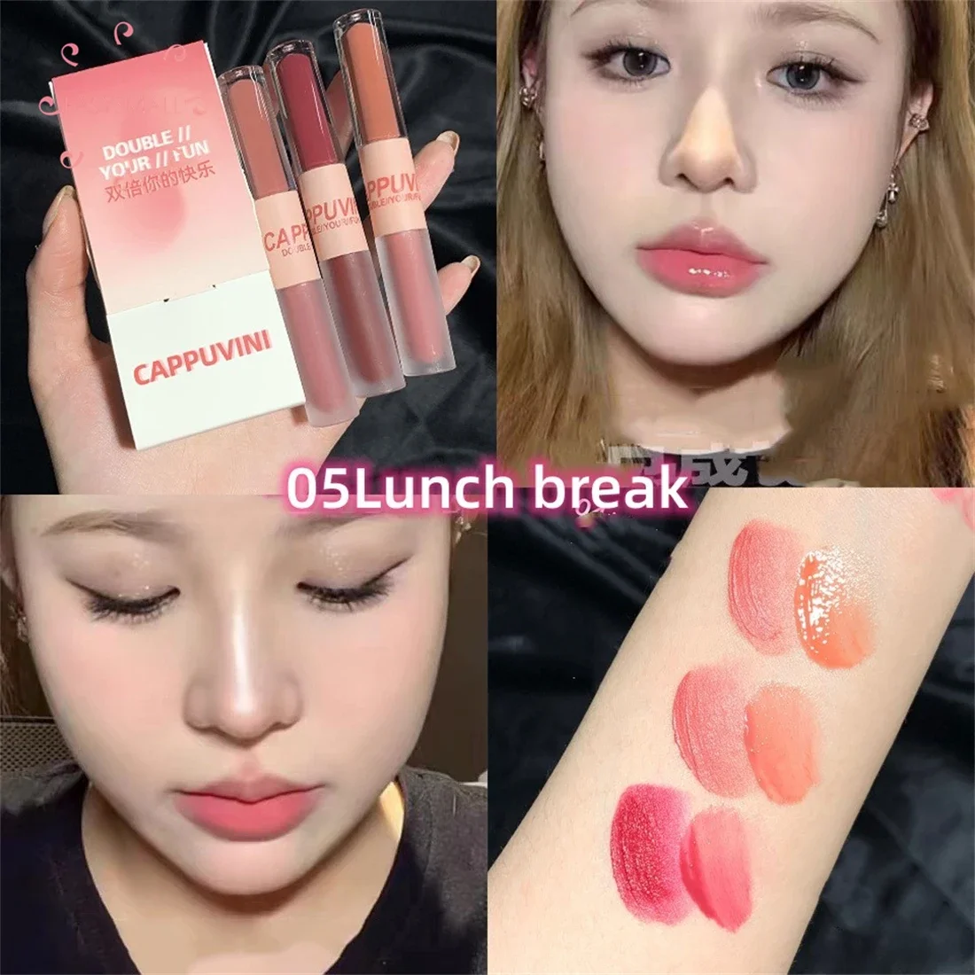 Mirror Lip Glaze Watery Lip GLOSS กันน้ํายาวนานโปร่งใส Jelly Liquid ลิปสติกผู้หญิงความงามแต่งหน้า Lip เครื่องสําอางค์