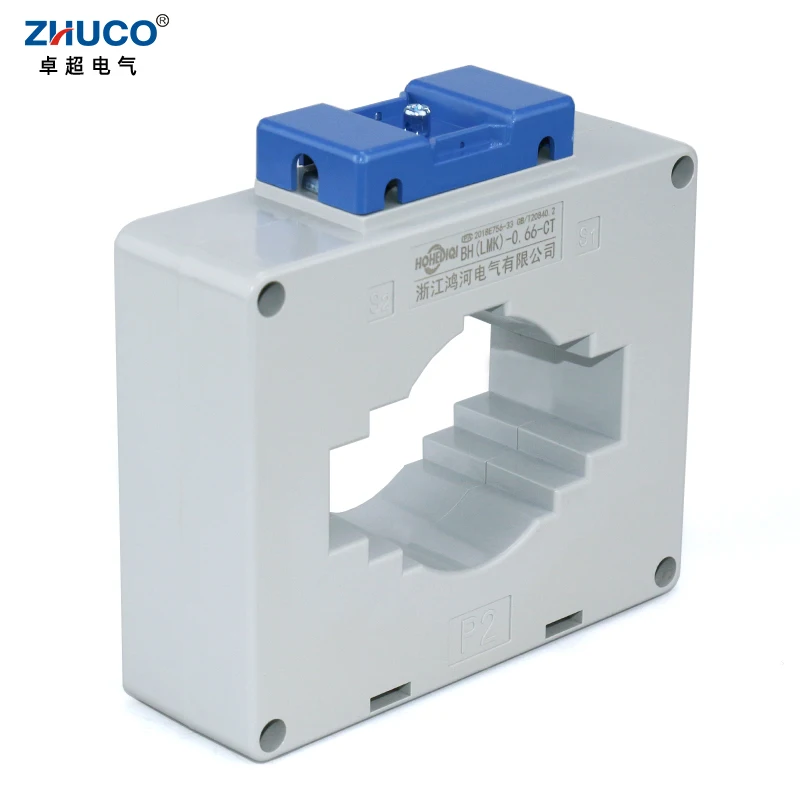 BH(LMK)-0.66-80-CT 82*21mm Hole Size 1500/5 Ampere Current Ratio 20VA 0.66KV 50Hz 0.5 Grade Current Transformer Mutual 1T CT